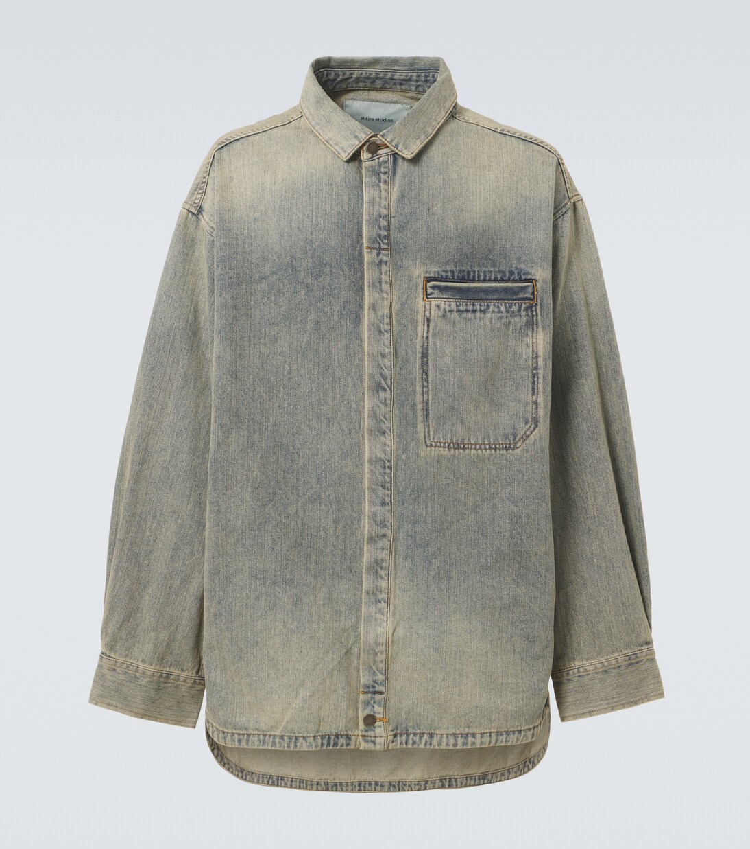 Herculean denim overshirt | Entire Studios