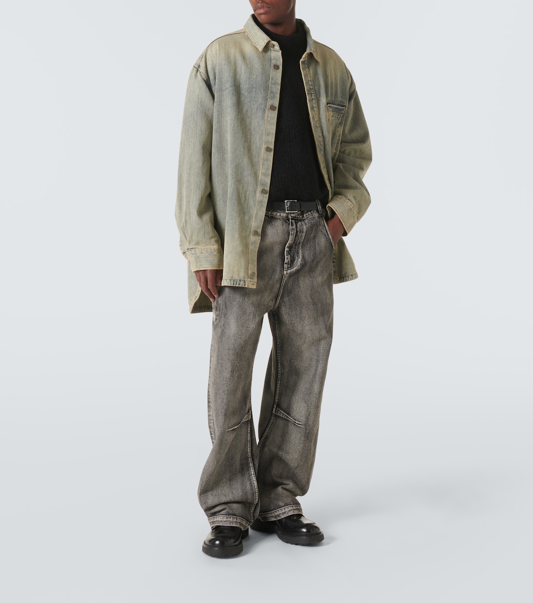 Herculean denim overshirt | Entire Studios