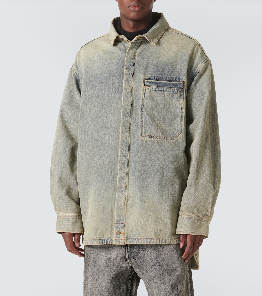 Herculean denim overshirt | Entire Studios