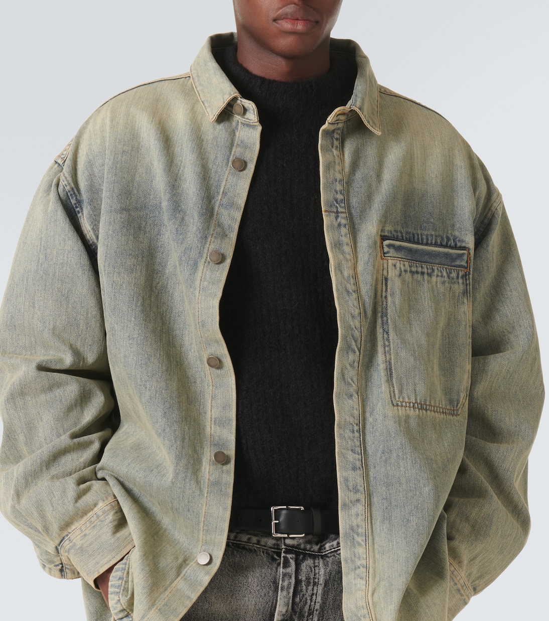 Herculean denim overshirt | Entire Studios