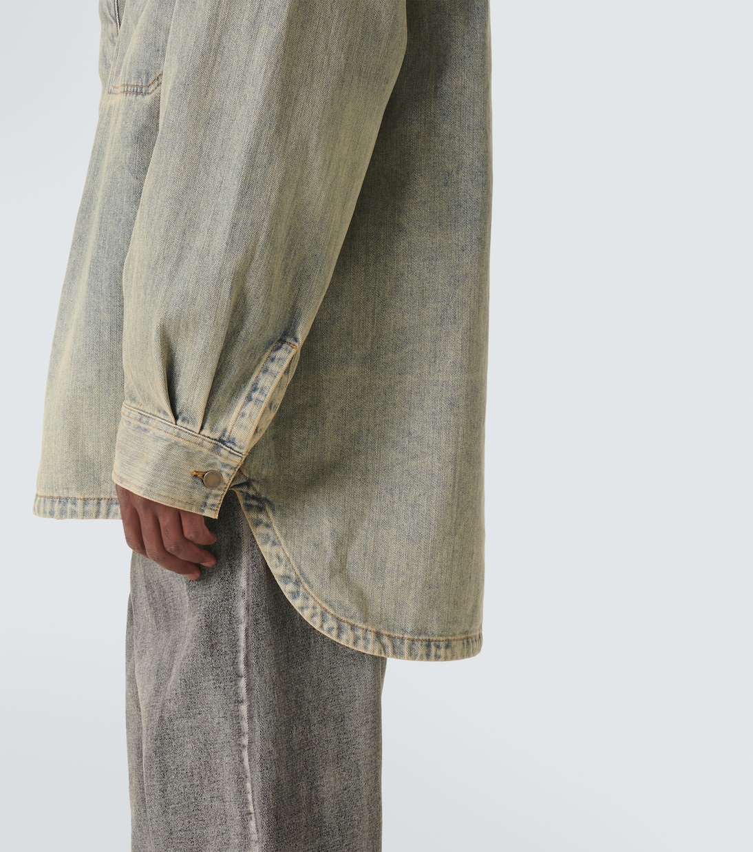 Herculean denim overshirt | Entire Studios