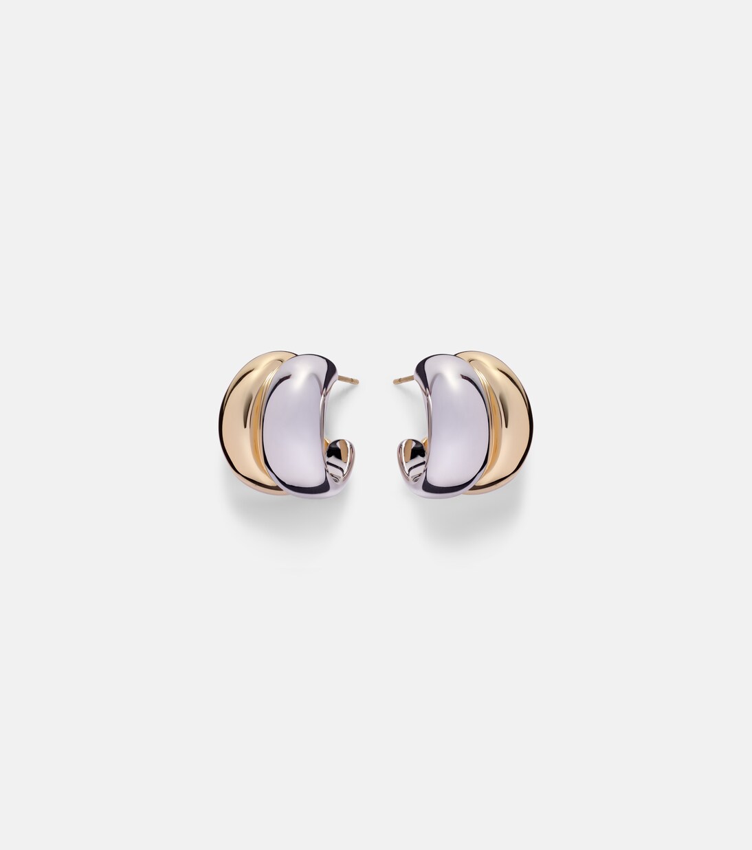 Chavez Micro yellow and white gold hoop earrings | Jennifer Fisher
