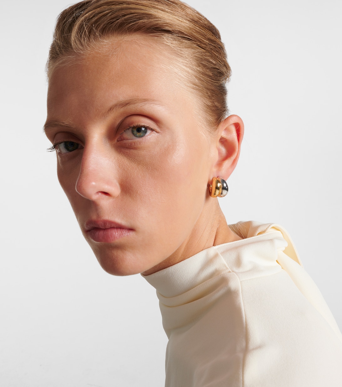 Chavez Micro yellow and white gold hoop earrings | Jennifer Fisher