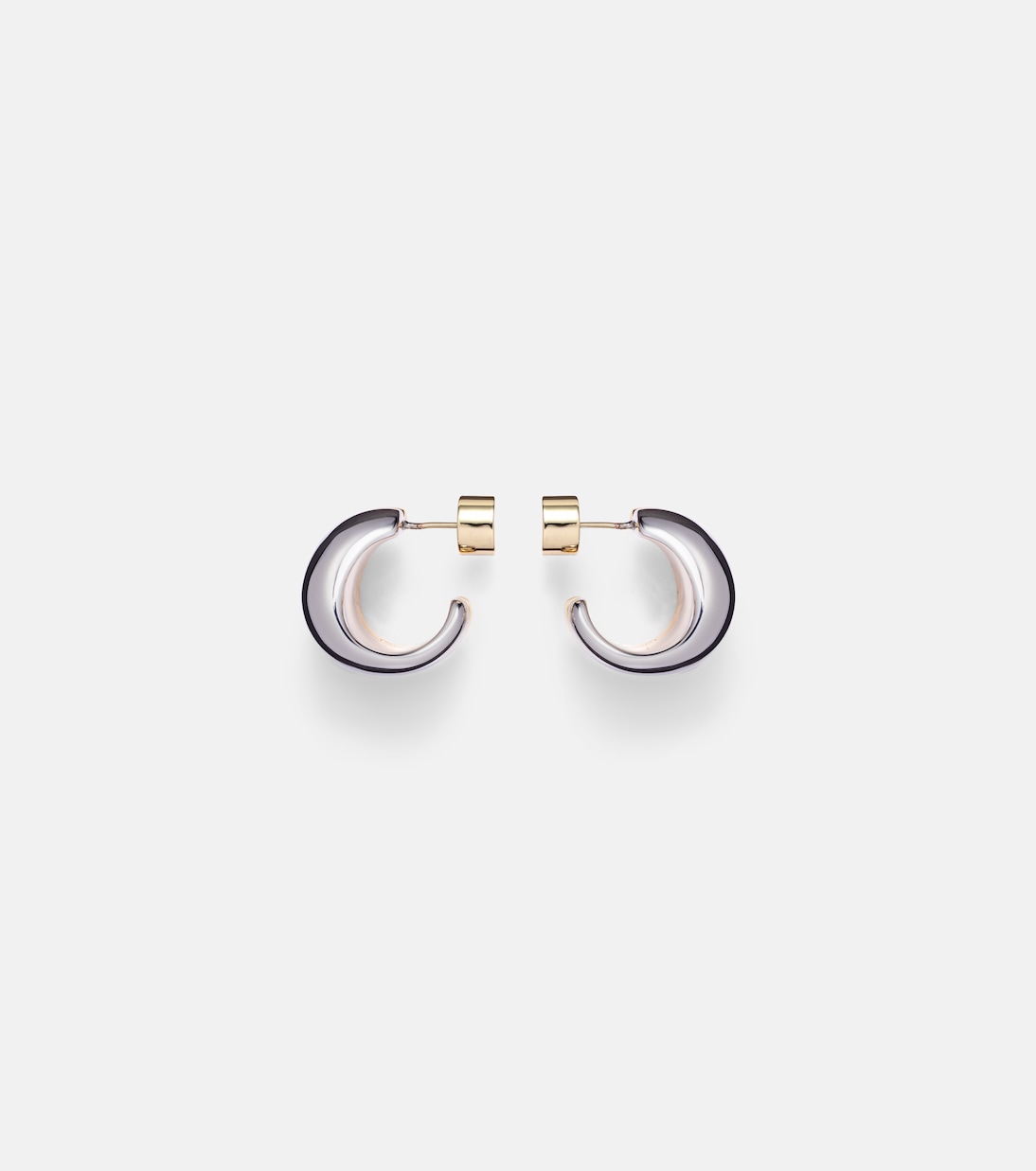 Chavez Micro yellow and white gold hoop earrings | Jennifer Fisher