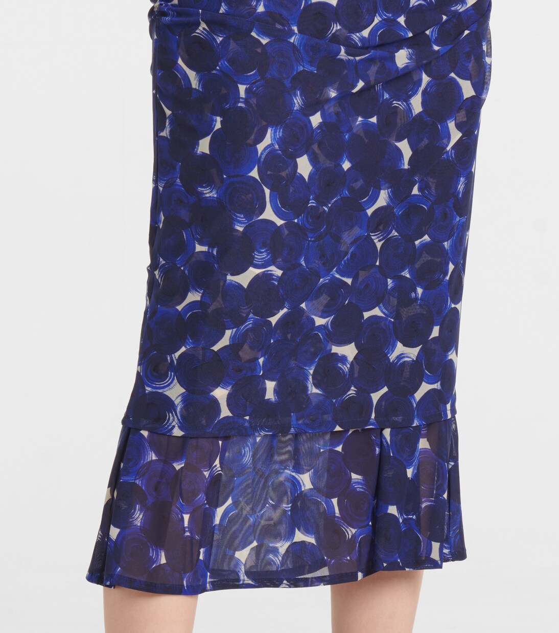 Printed gathered jersey midi skirt | Dries Van Noten