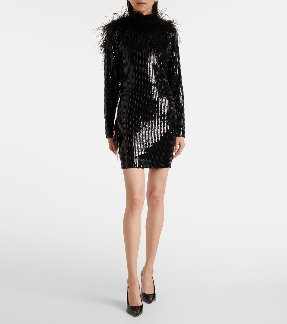Robe Juises à sequins et plumes | The New Arrivals Ilkyaz Ozel