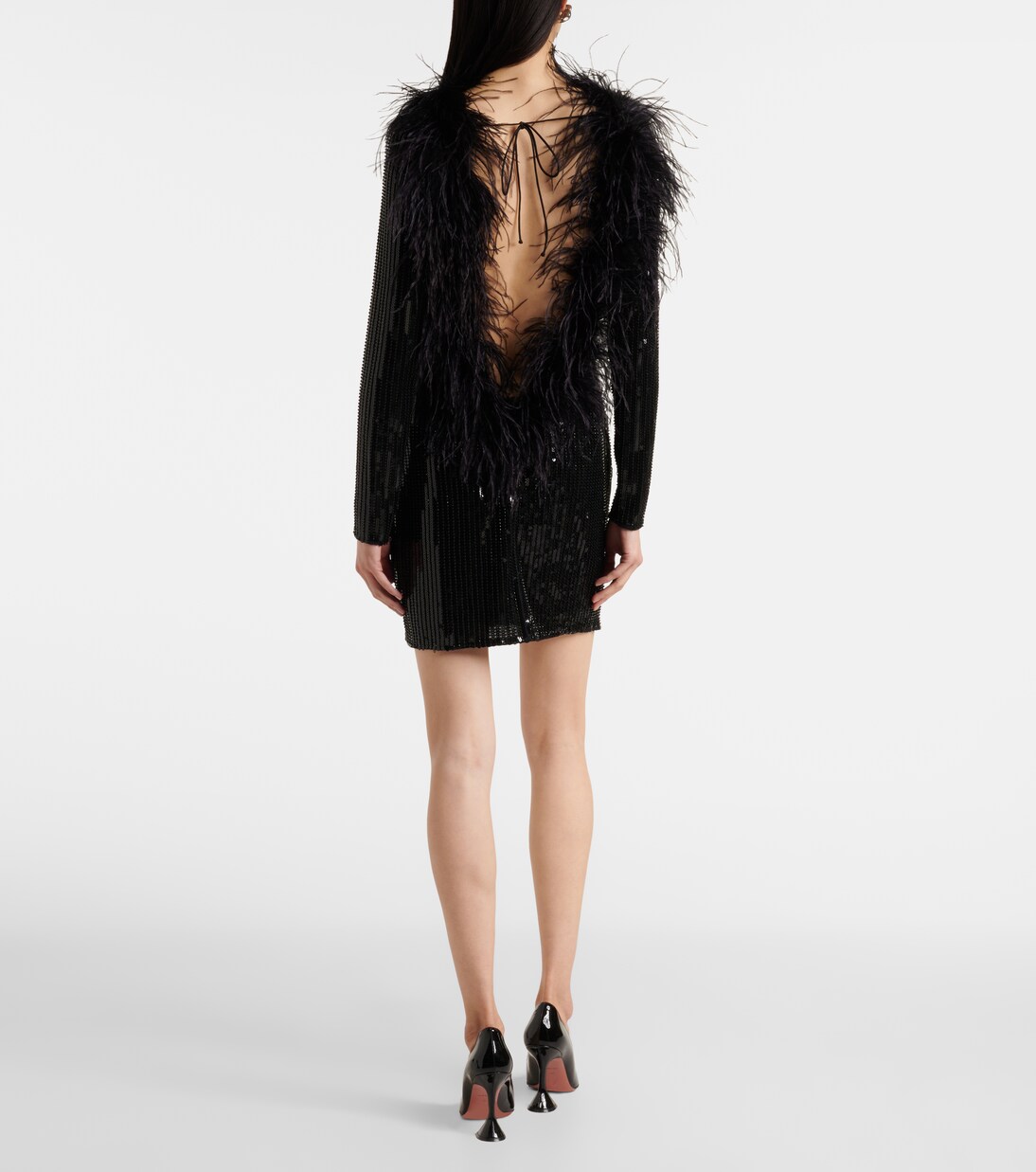 Robe Juises à sequins et plumes | The New Arrivals Ilkyaz Ozel