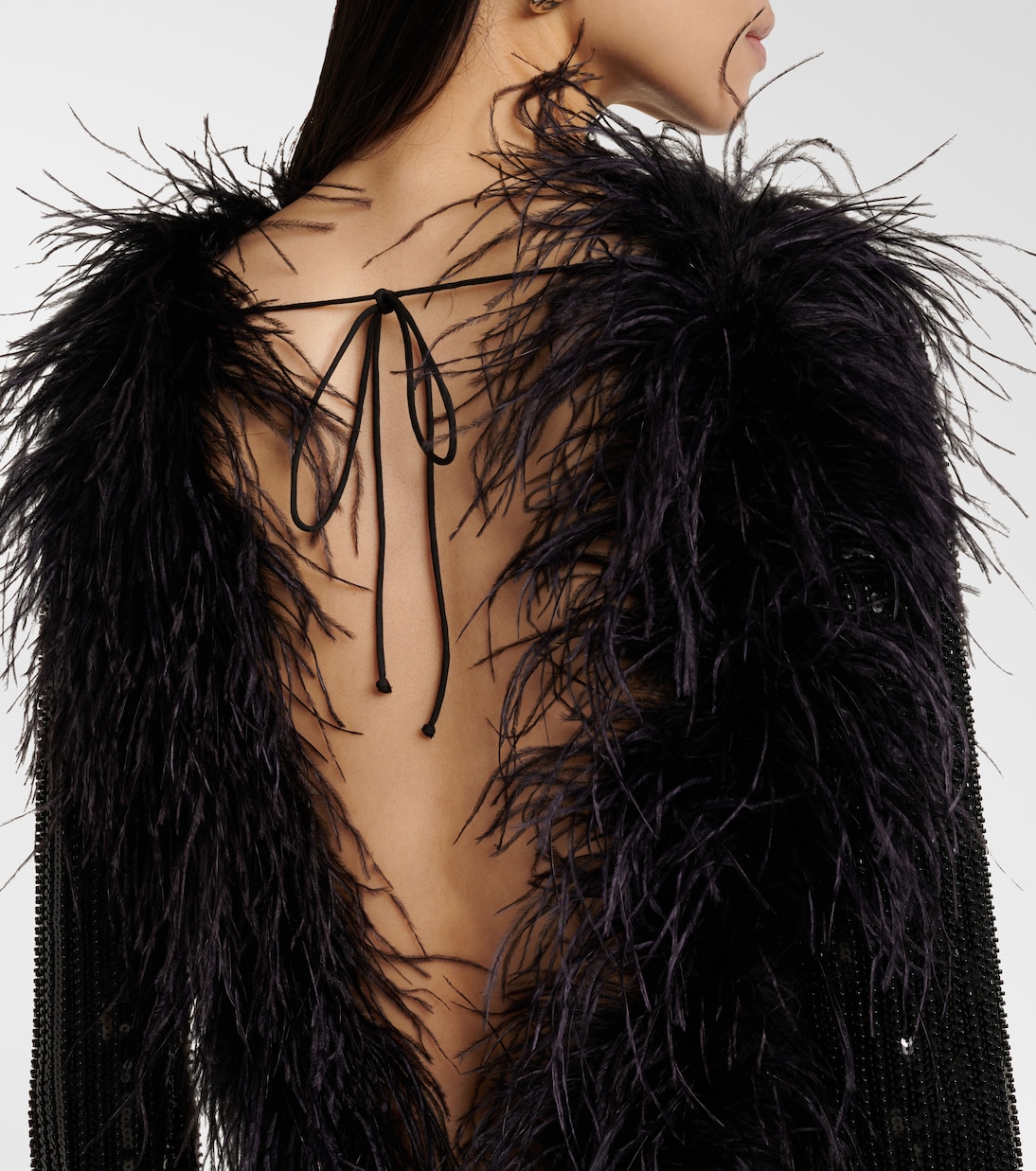 Robe Juises à sequins et plumes | The New Arrivals Ilkyaz Ozel