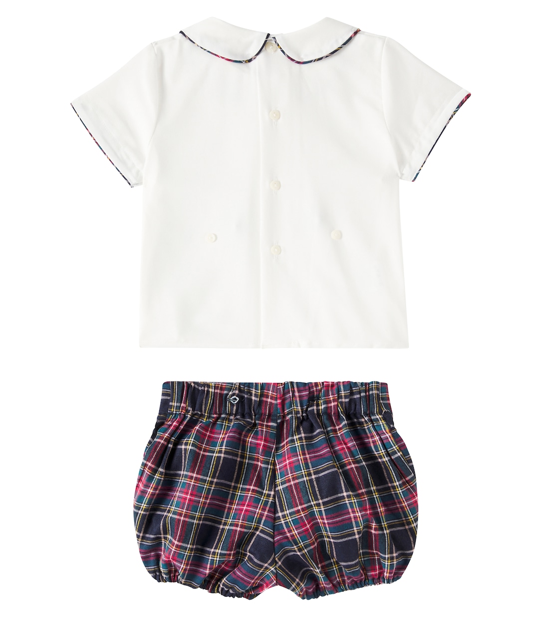 Baby Pablo Tartan top and shorts set | La Coqueta