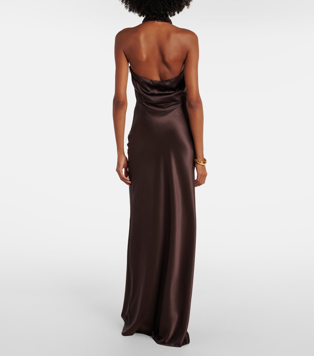 Robe longue Alberta en soie mélangée | Veronica Beard