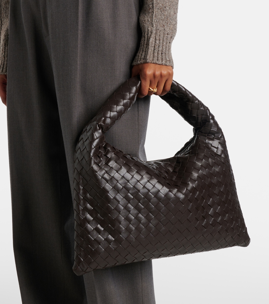 Sac Hop en cuir Intrecciato  | Bottega Veneta