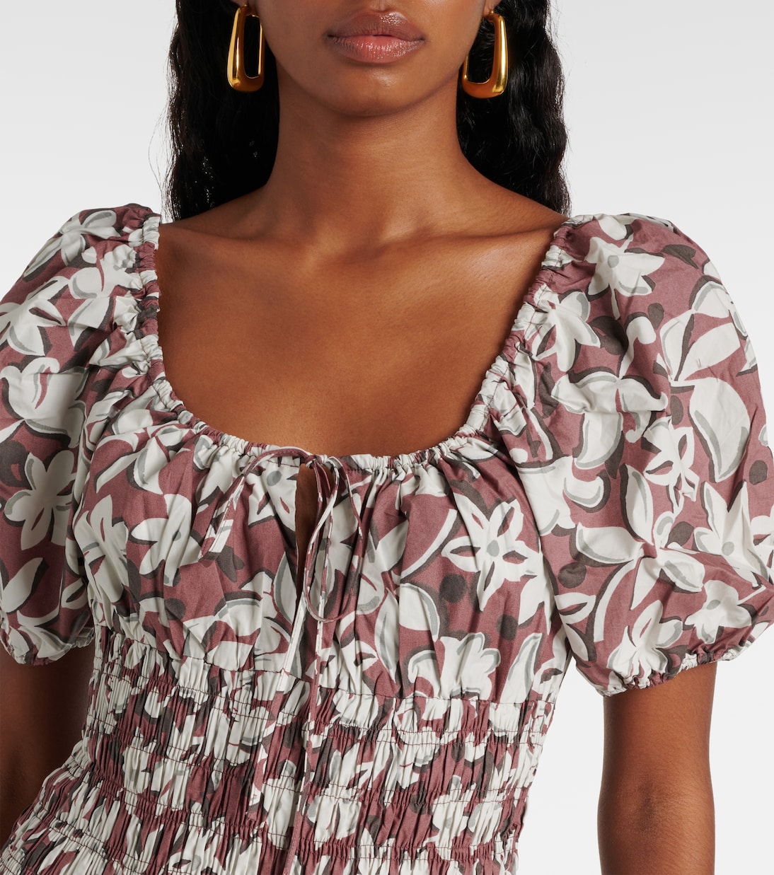 Abito corto in popeline di cotone | Faithfull