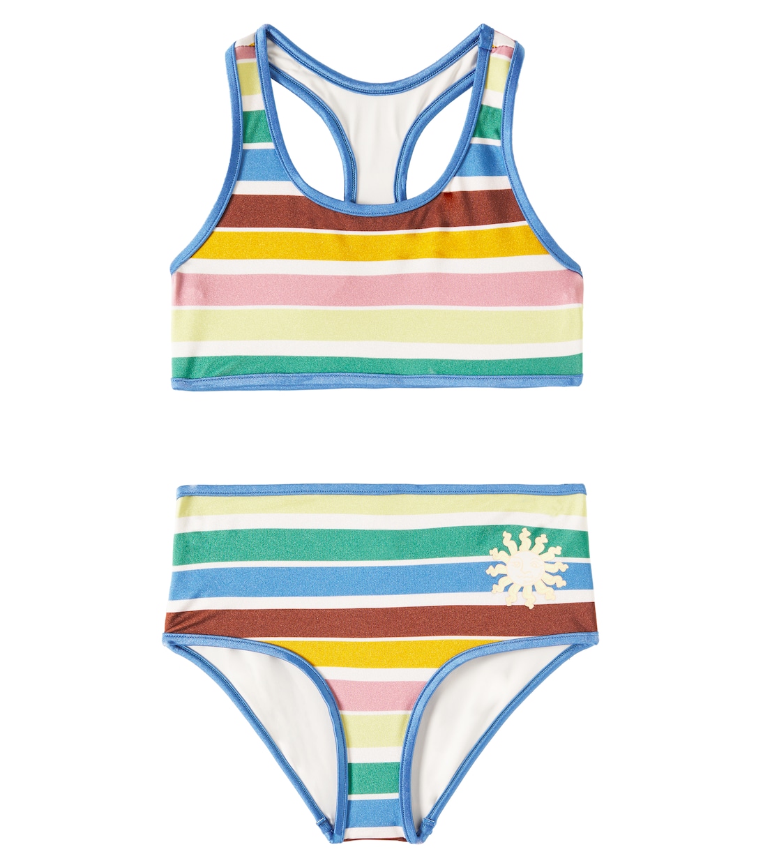 Everley striped racerback swimsuit | Zimmermann Kids