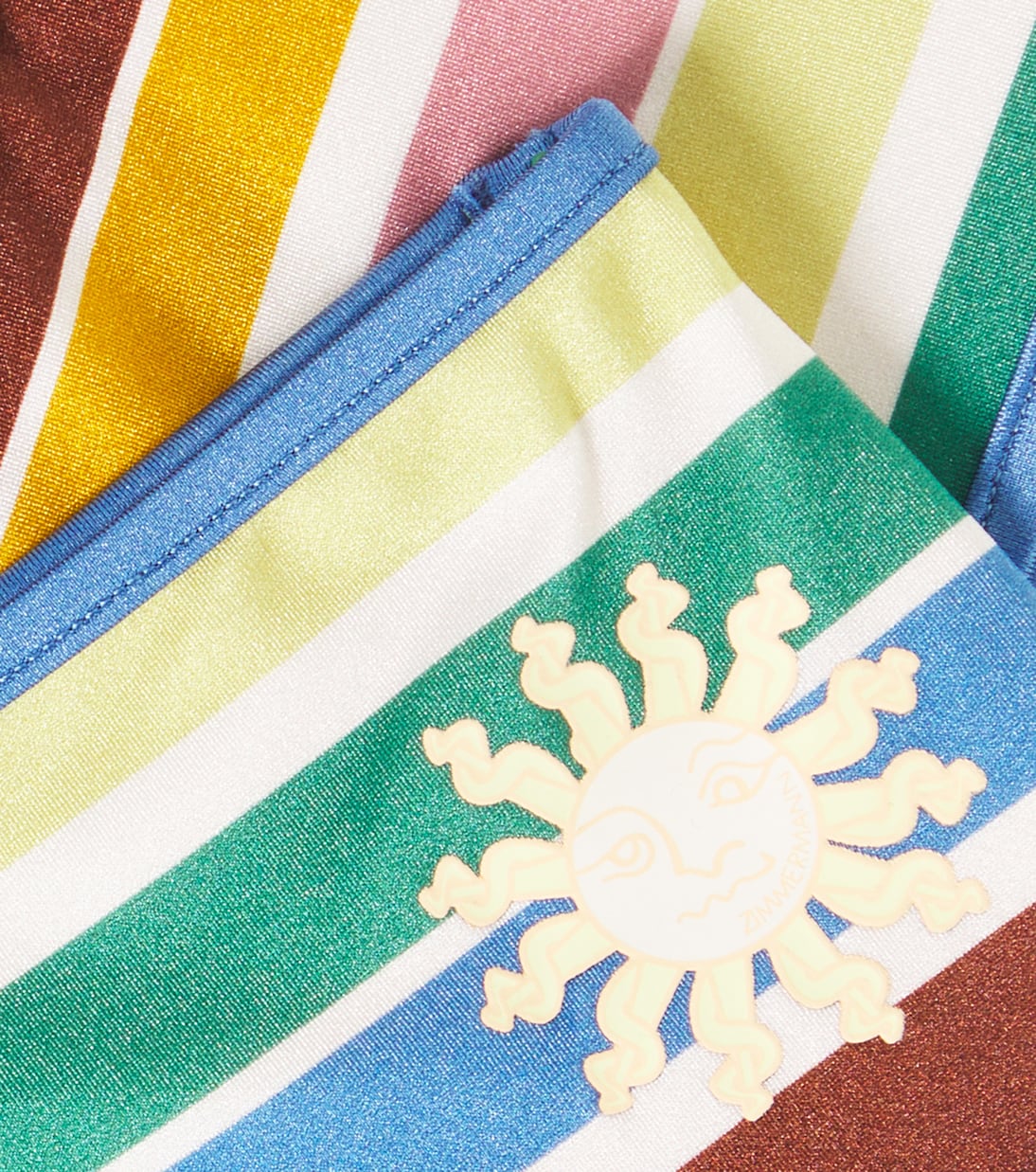 Everley striped racerback swimsuit | Zimmermann Kids