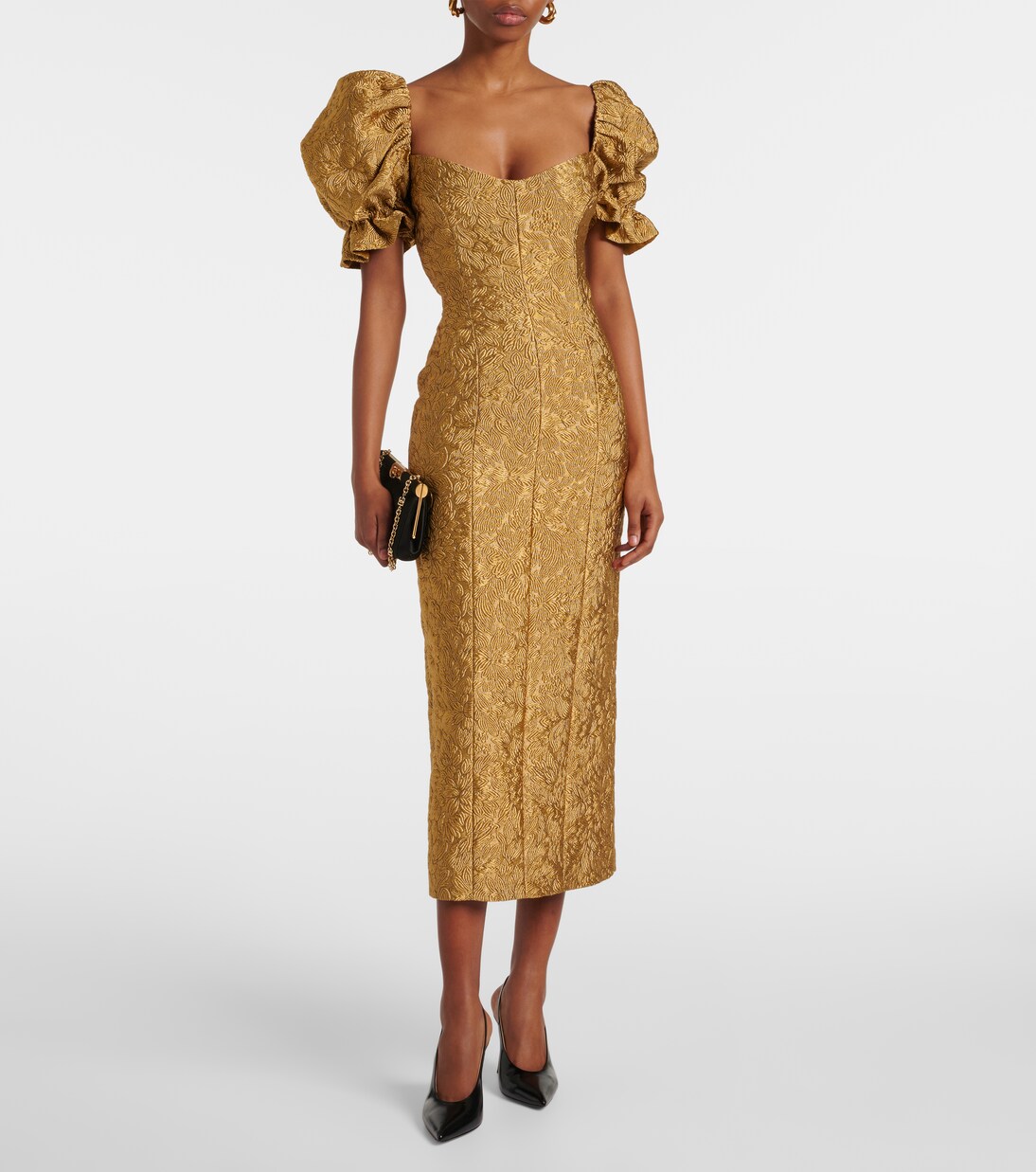 Robe midi Farrah à fleurs | Markarian