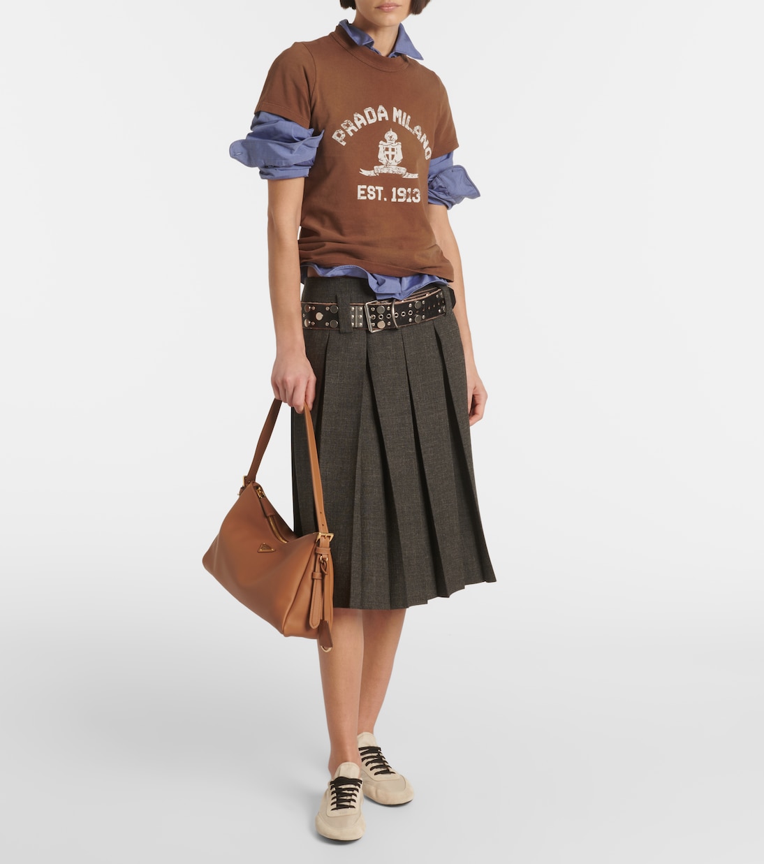 Aimée Medium leather shoulder bag | Prada