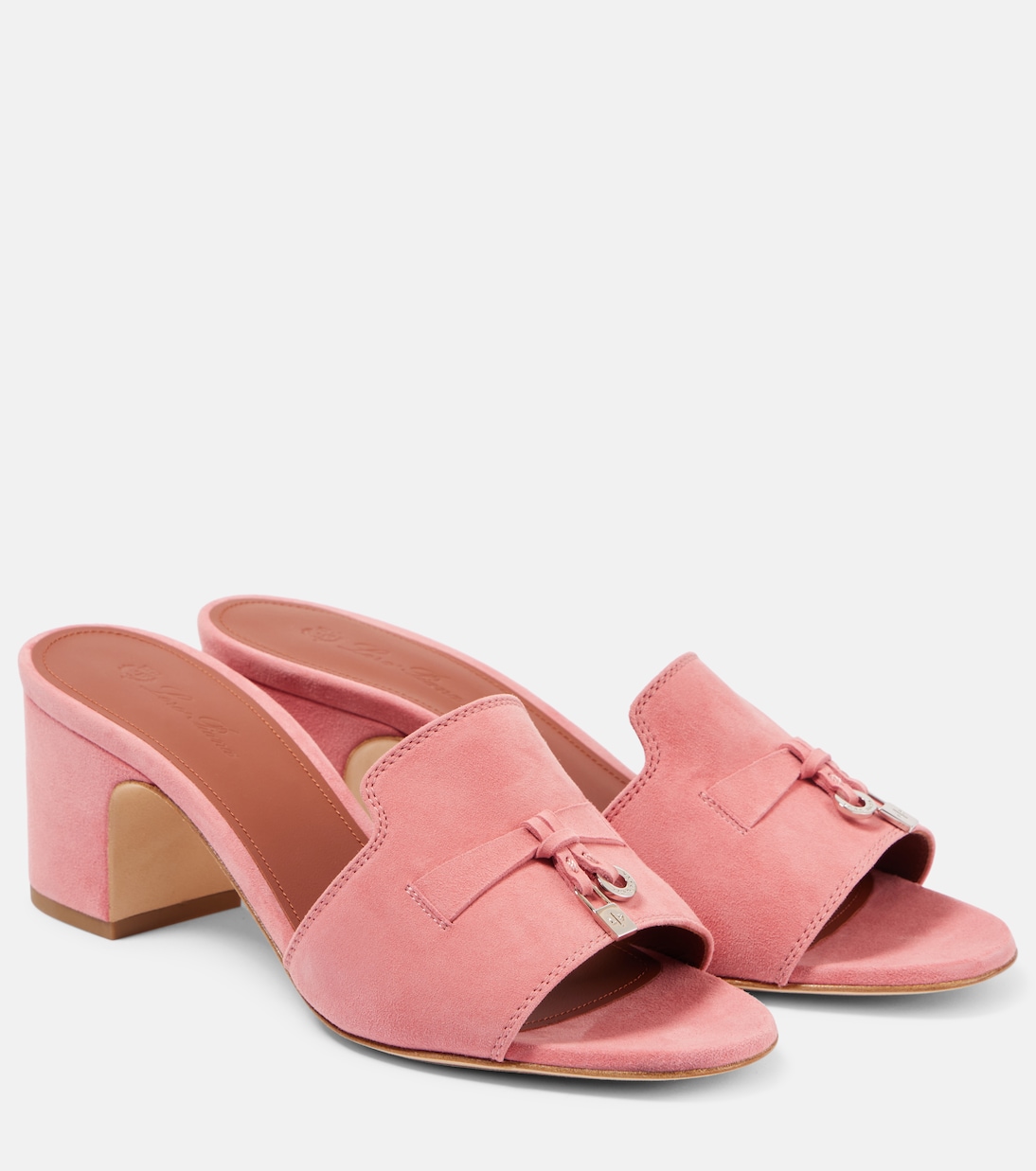 Pantoletten Summer Charms aus Veloursleder | Loro Piana