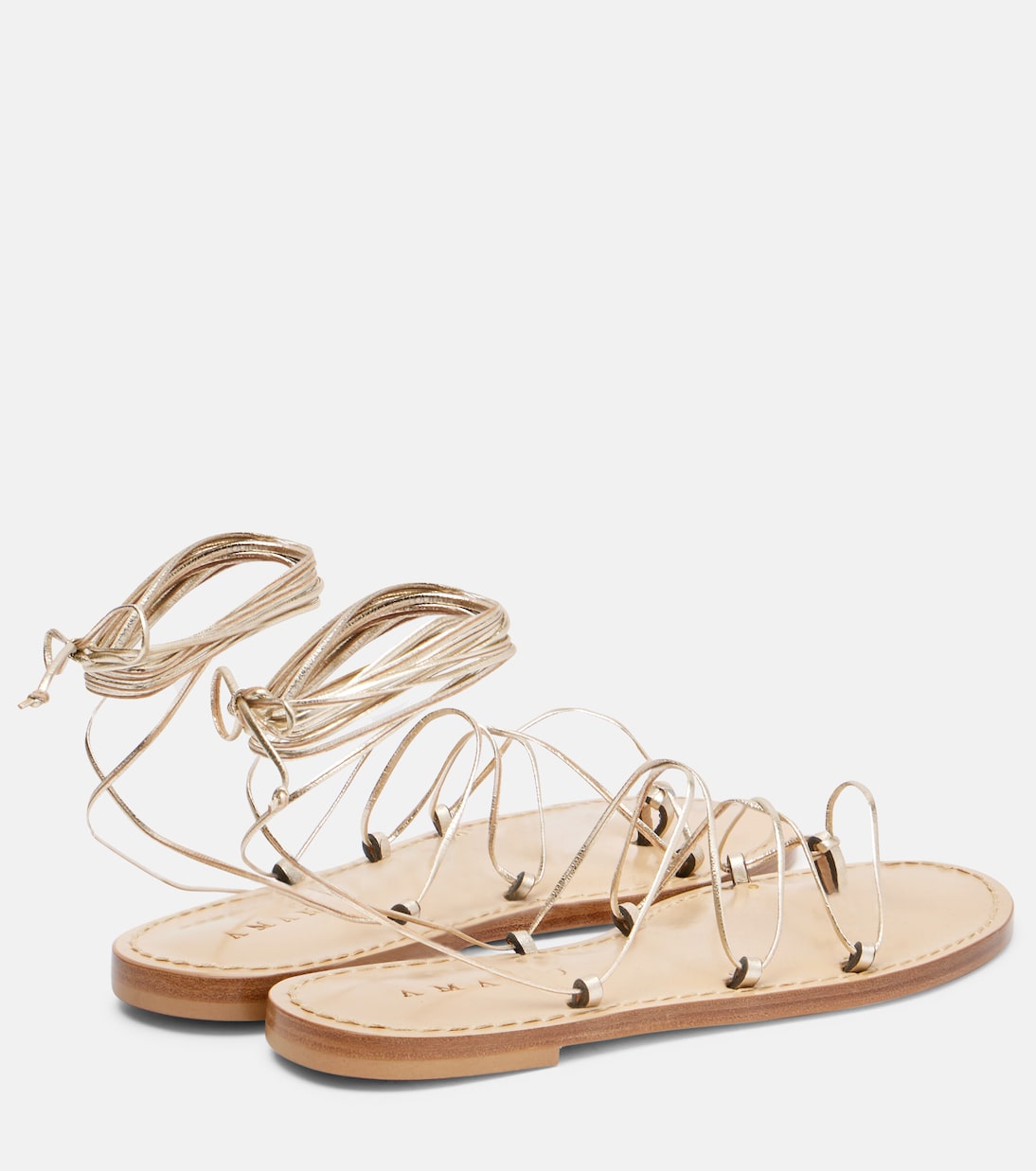 Serengetti metallic leather sandals | Amanu