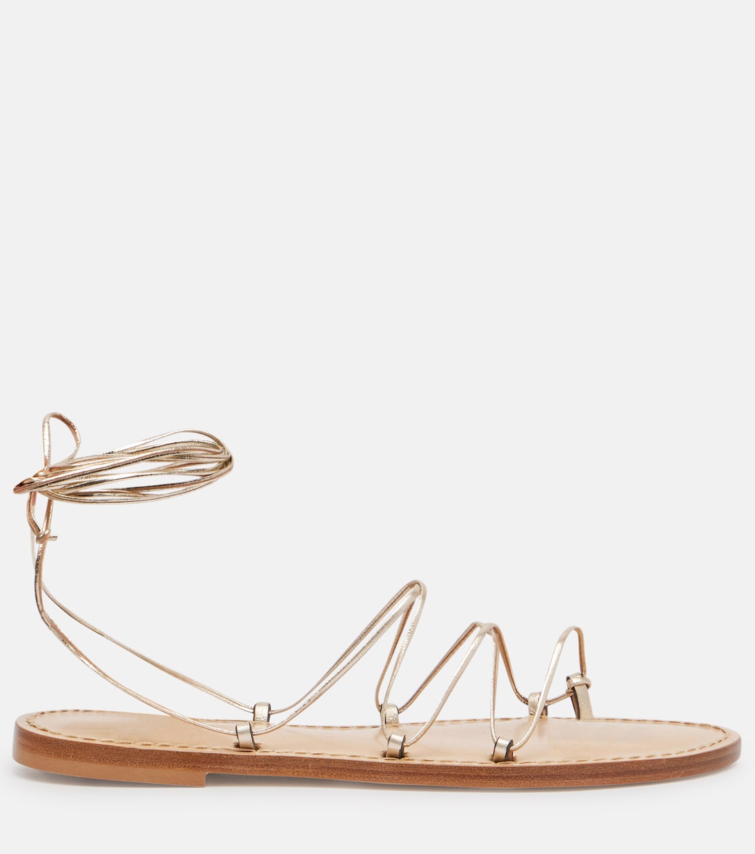 Serengetti metallic leather sandals | Amanu