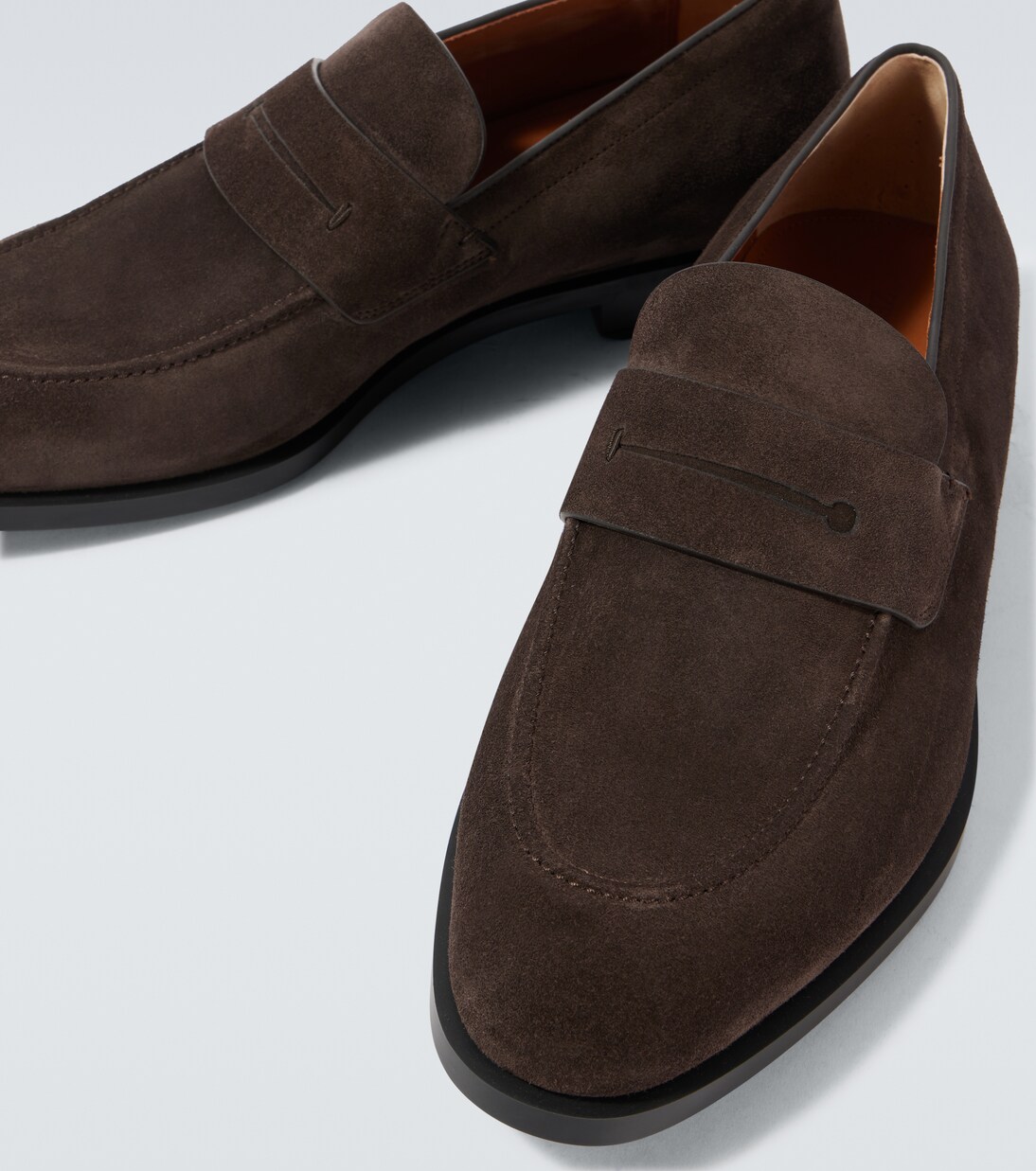Suede penny loafers | Zegna