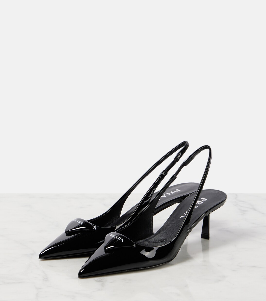 Pumps slingback in vernice | Prada