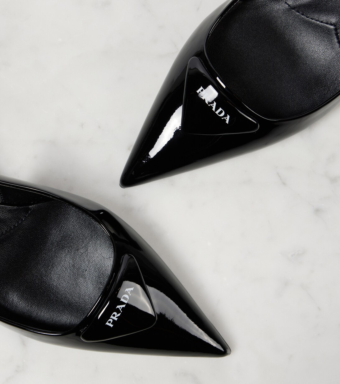Pumps slingback in vernice | Prada