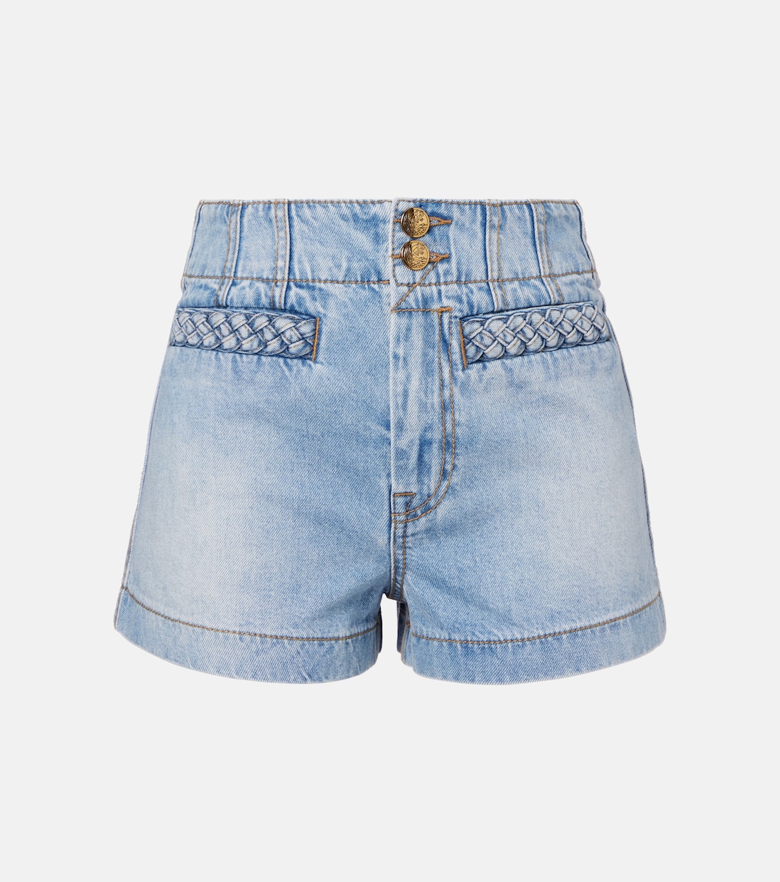 Lucky high-rise denim shorts | Zimmermann