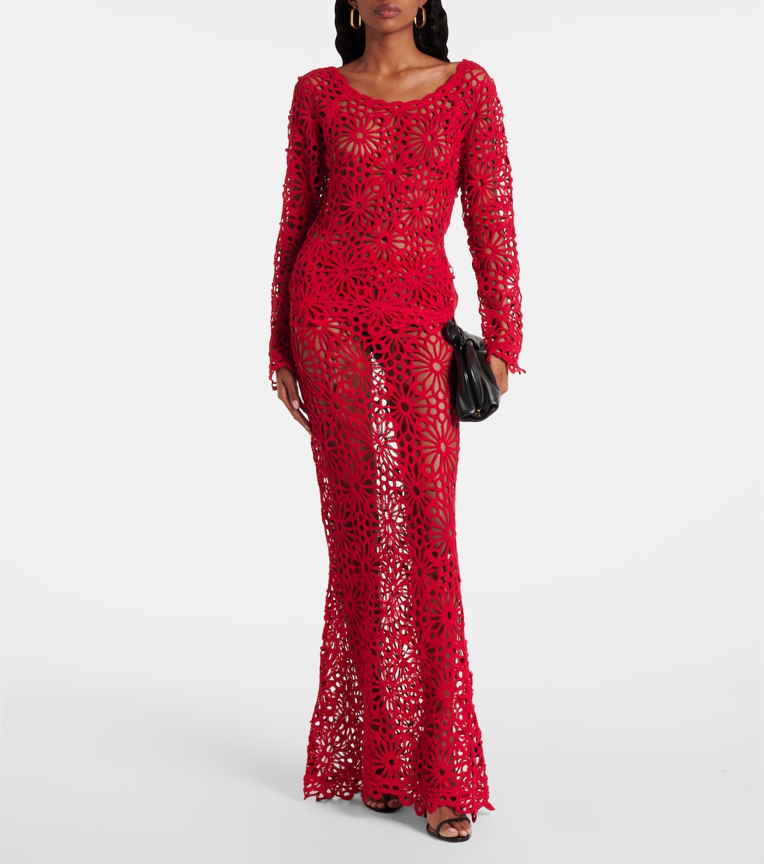 Maxirock Obie aus Häkelstrick | Norma Kamali