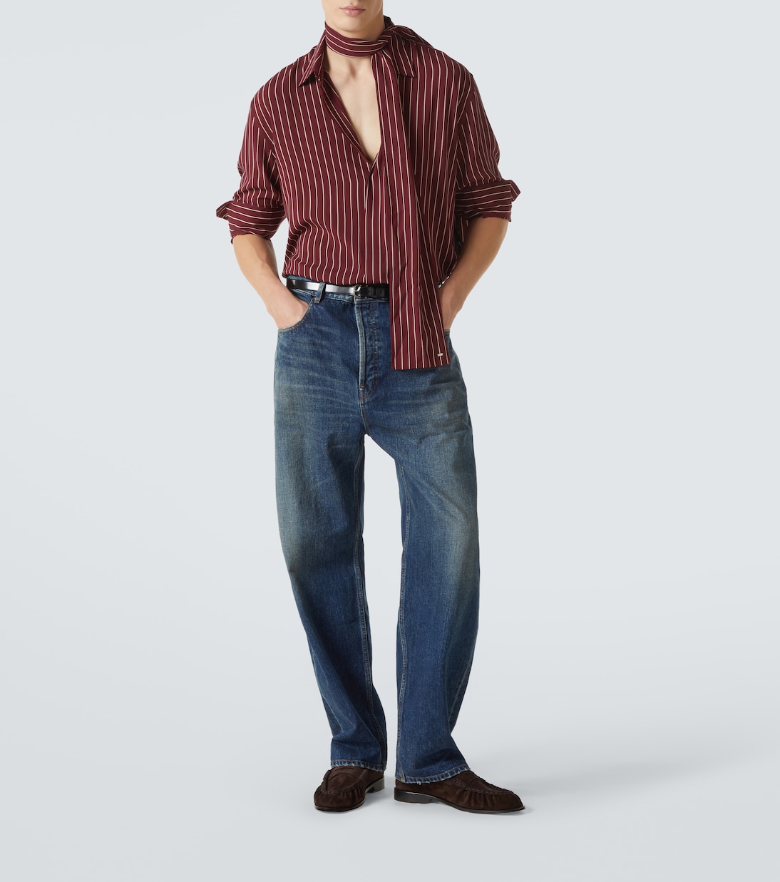 Le Loafer suede penny loafers | Saint Laurent