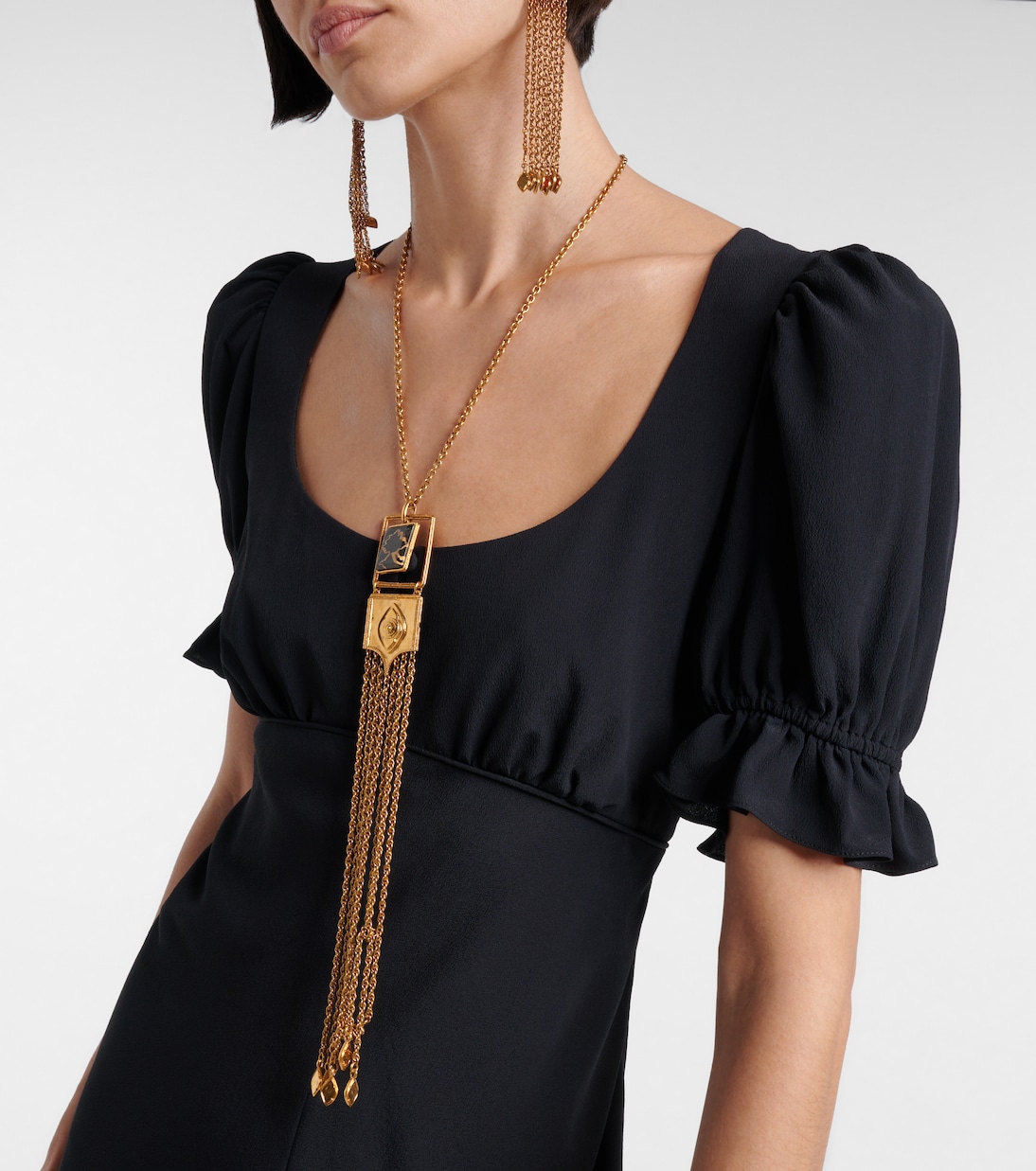 Gathered midi dress | Chloé