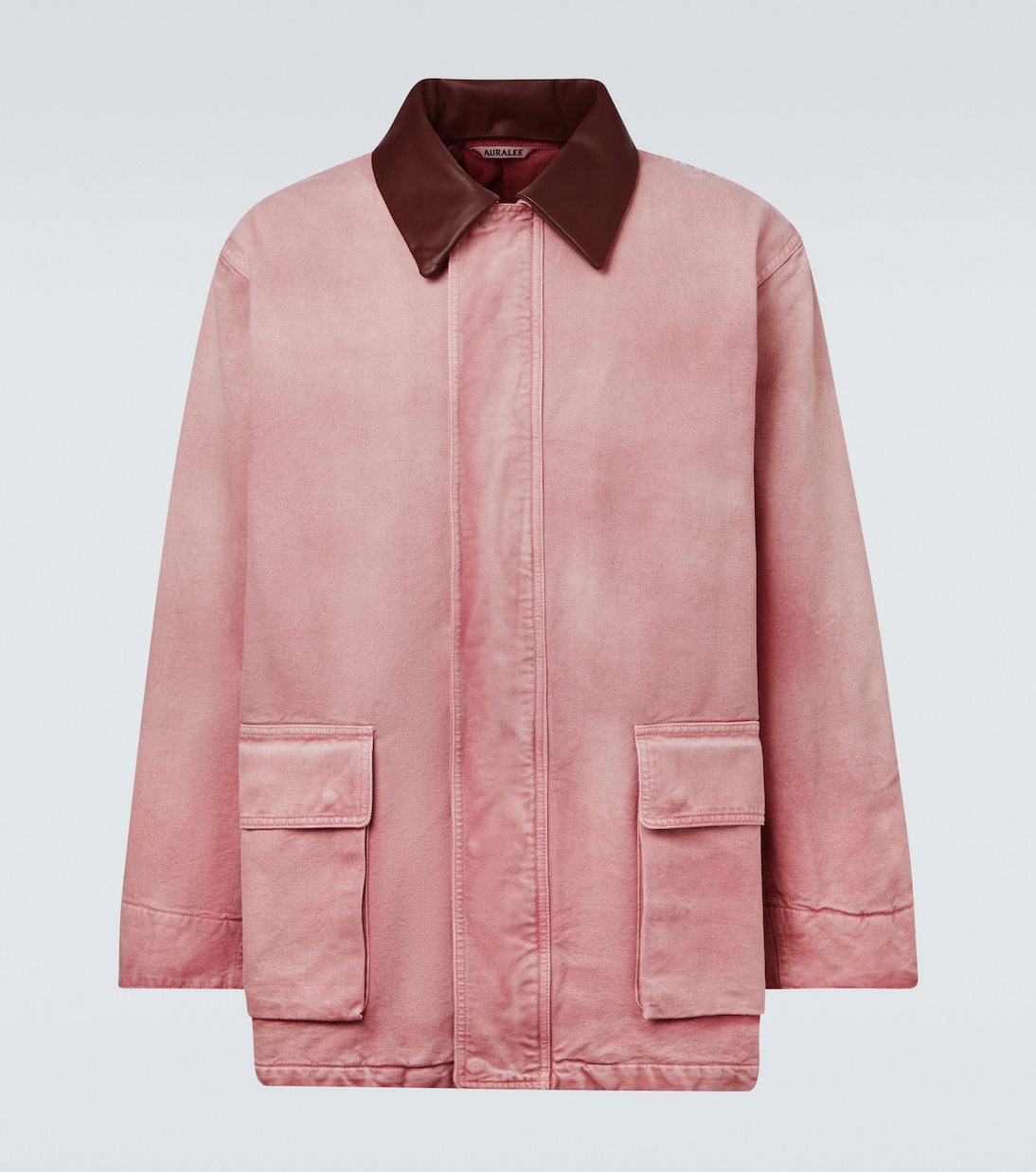 Blouson aus Baumwolle mit Leder | Auralee