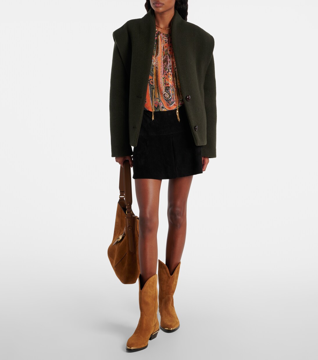 Westernstiefel Elbana aus Veloursleder | Isabel Marant