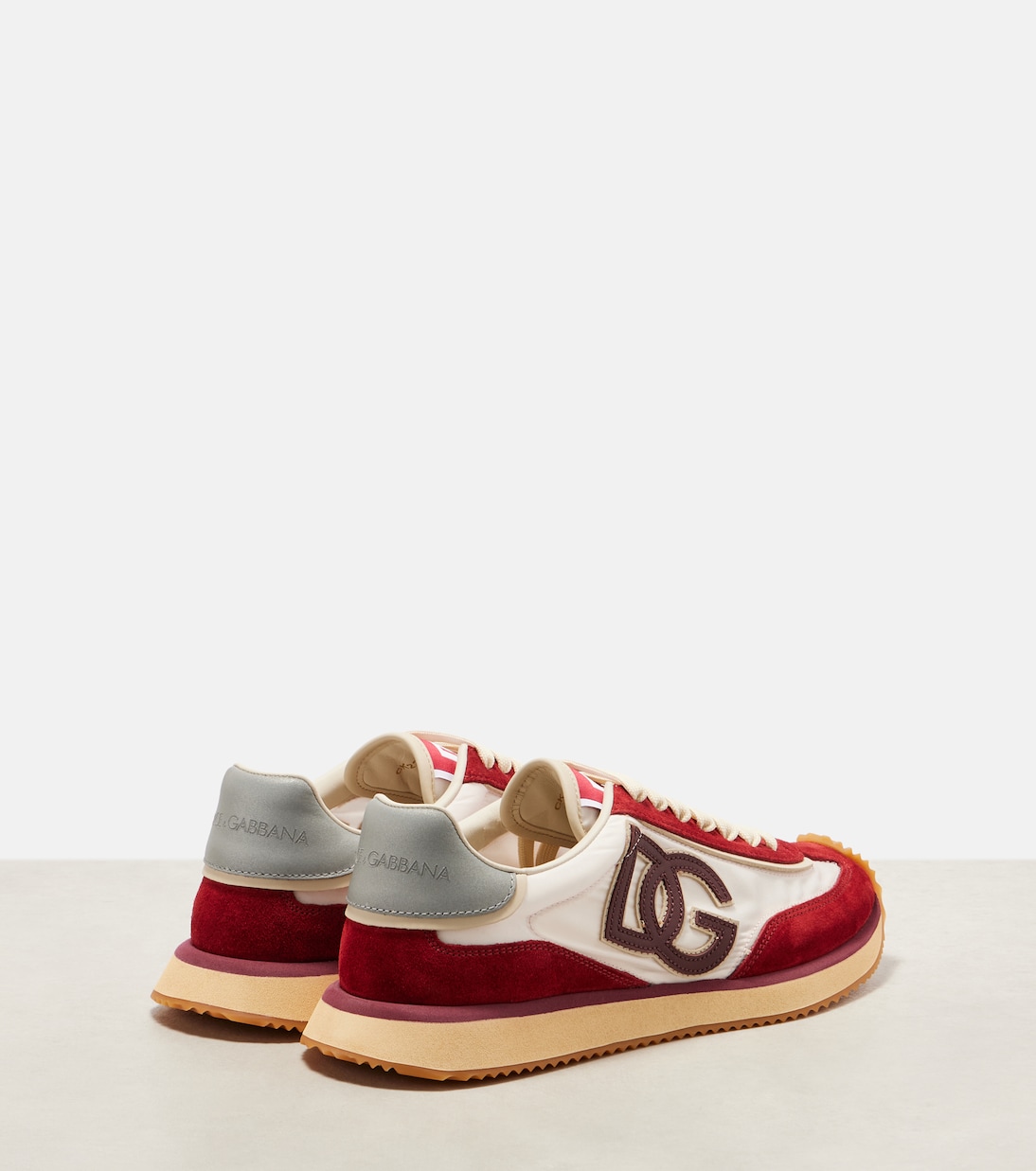 DG Cushion suede-trimmed sneakers | Dolce&Gabbana