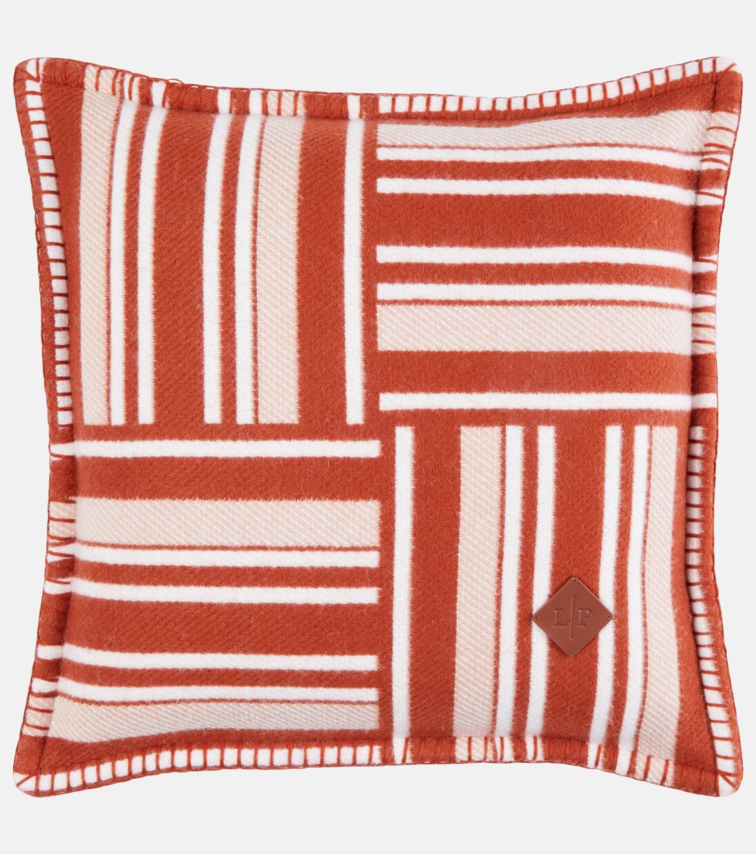 Jacquard wool and cashmere cushion | Loro Piana