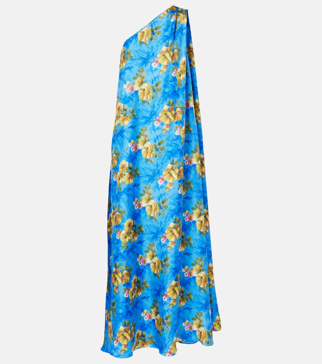 Roy floral silk twill maxi dress | La DoubleJ