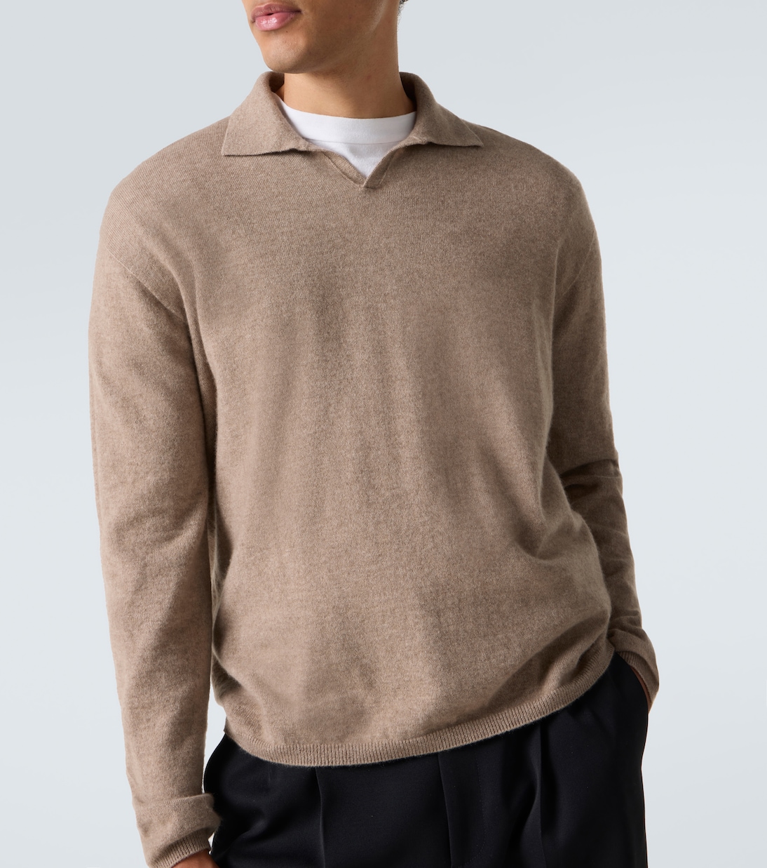 Franz cashmere polo sweater | The Row