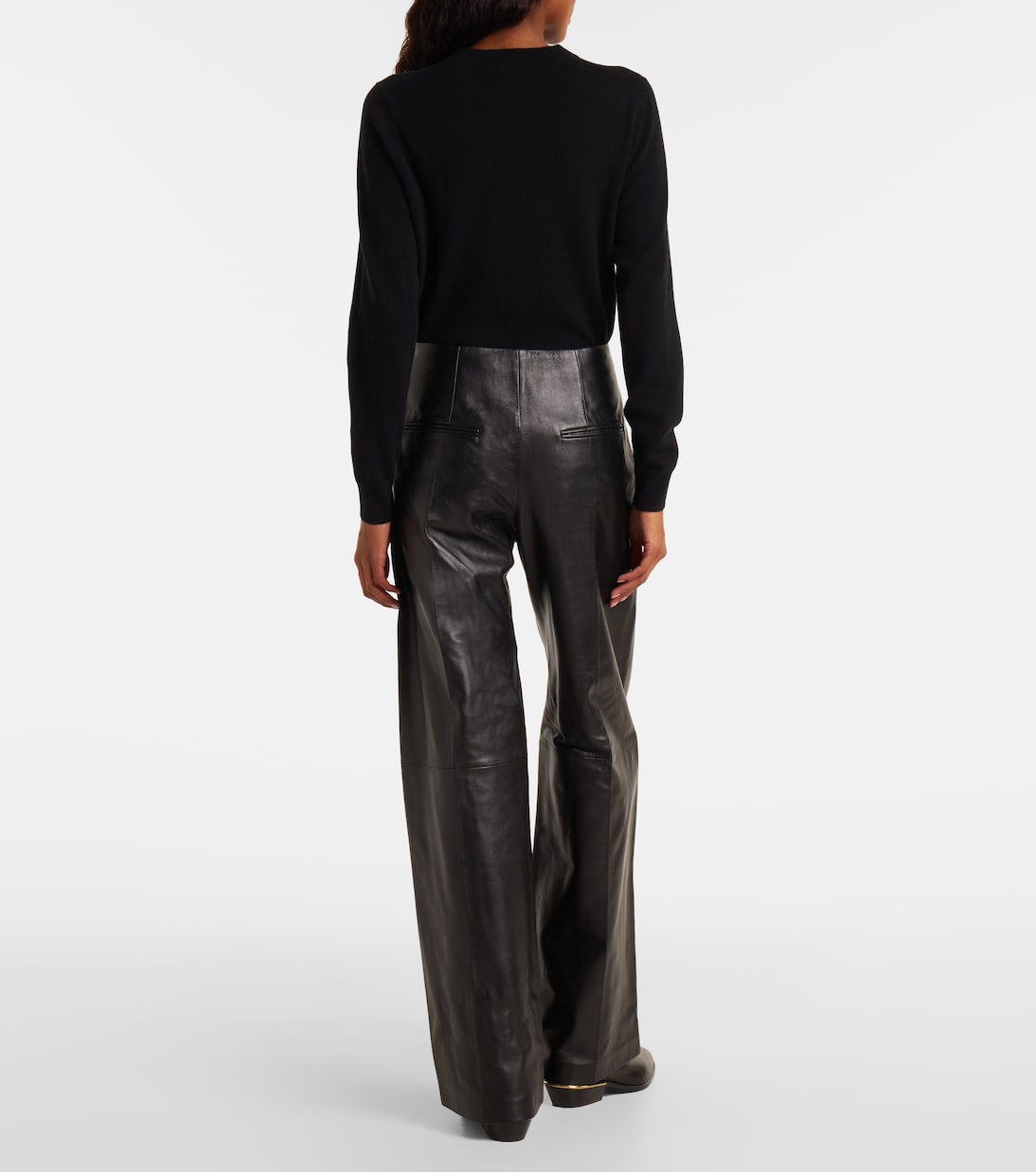 Ciara high-rise leather wide-leg pants | Isabel Marant