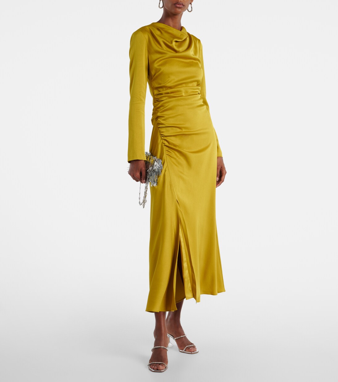 Robe midi Odessa en satin | Simkhai