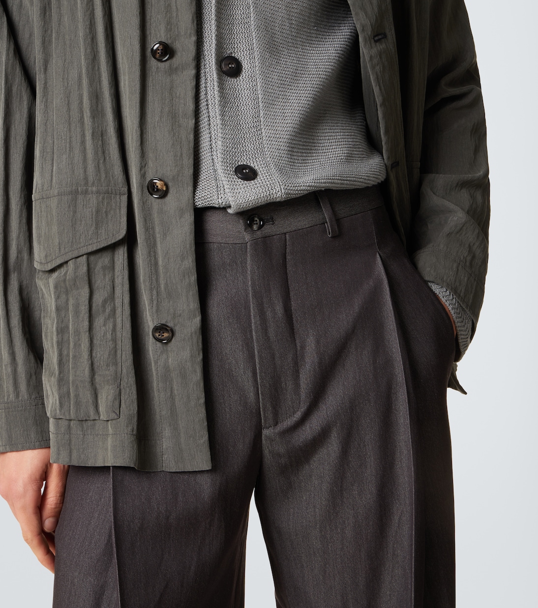 Weite Hose aus einem Wollgemisch | Giorgio Armani