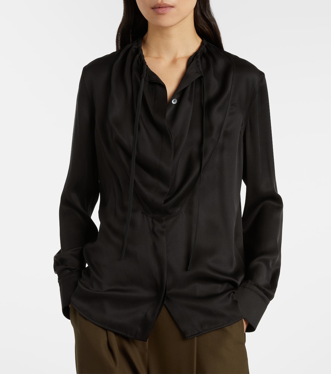 Silk satin blouse | Loewe