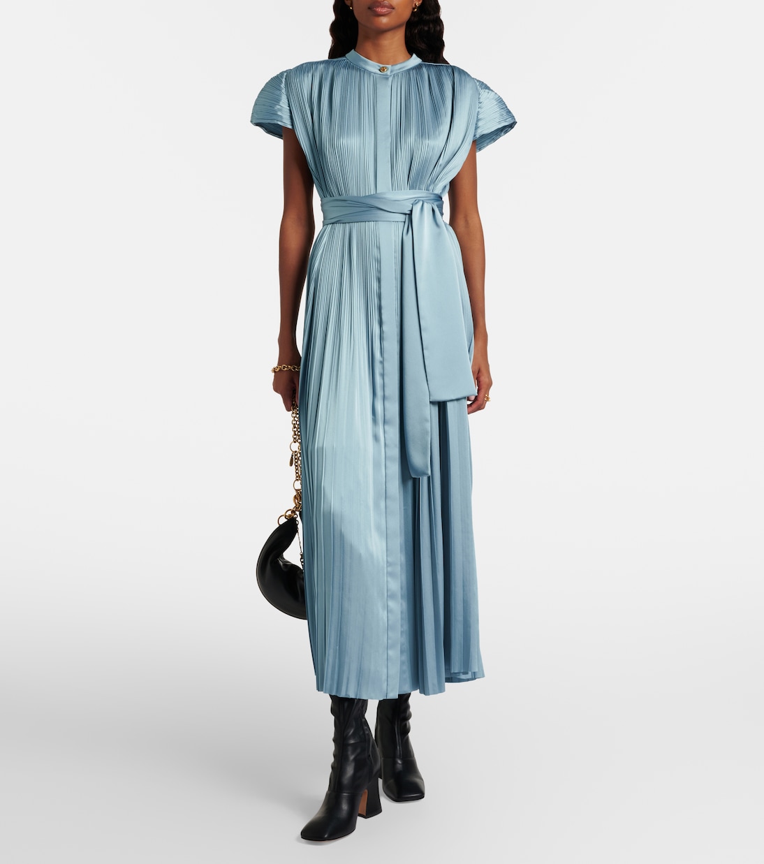 Midikleid Phare aus Satin | Joseph