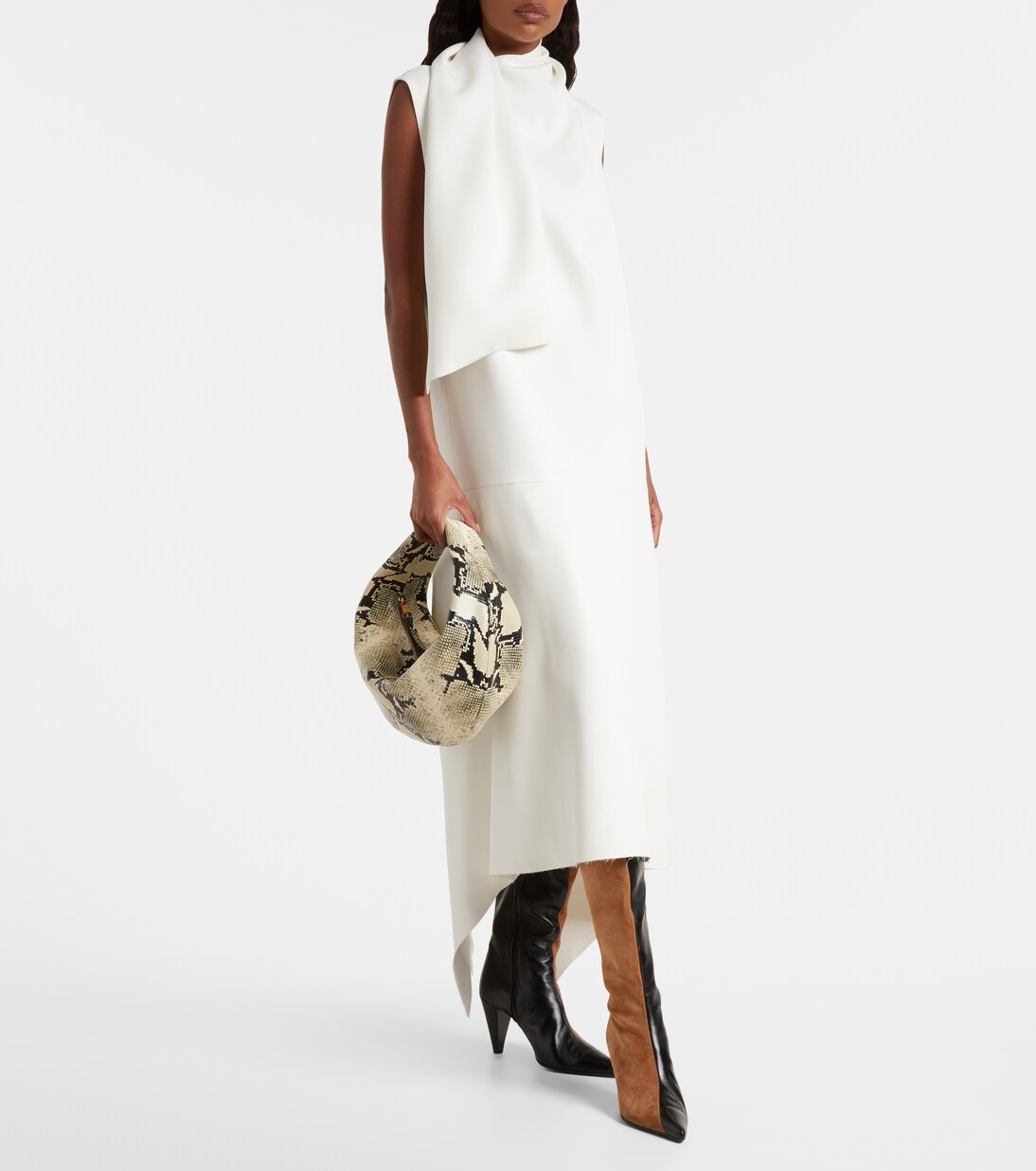 Olivia Medium leather shoulder bag | Khaite