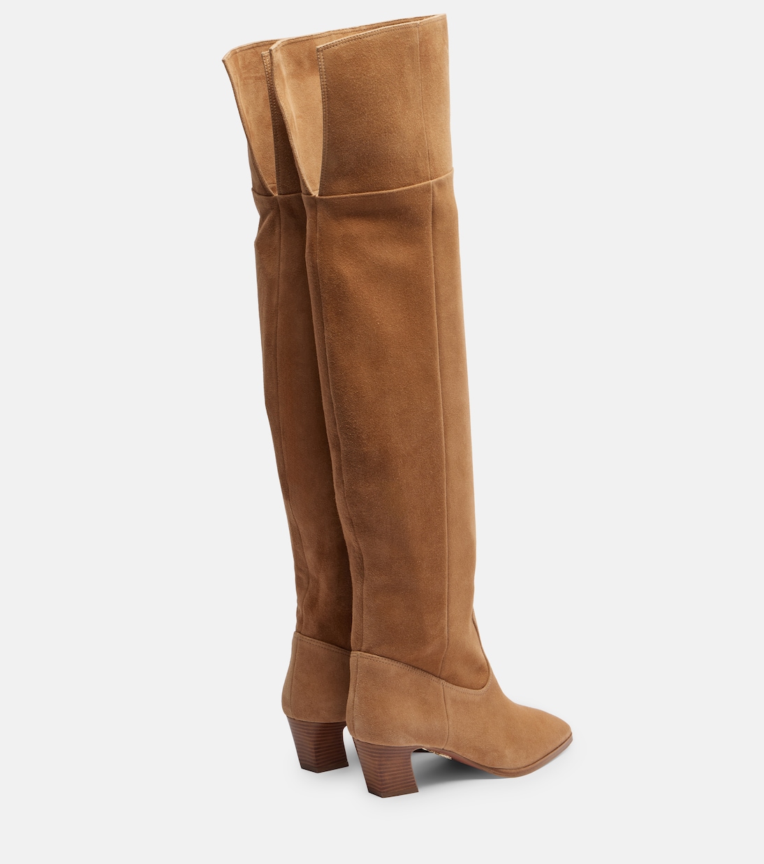 Overknee-Stiefel Nomad 50 aus Veloursleder | Aquazzura