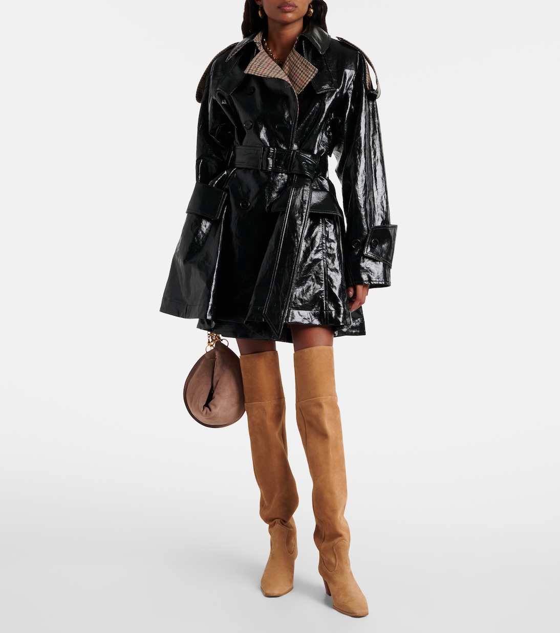 Overknee-Stiefel Nomad 50 aus Veloursleder | Aquazzura