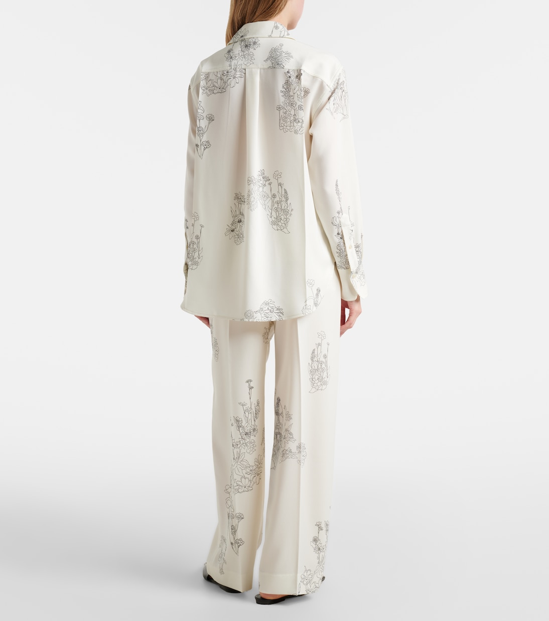 Floral wide-leg pants | Victoria Beckham