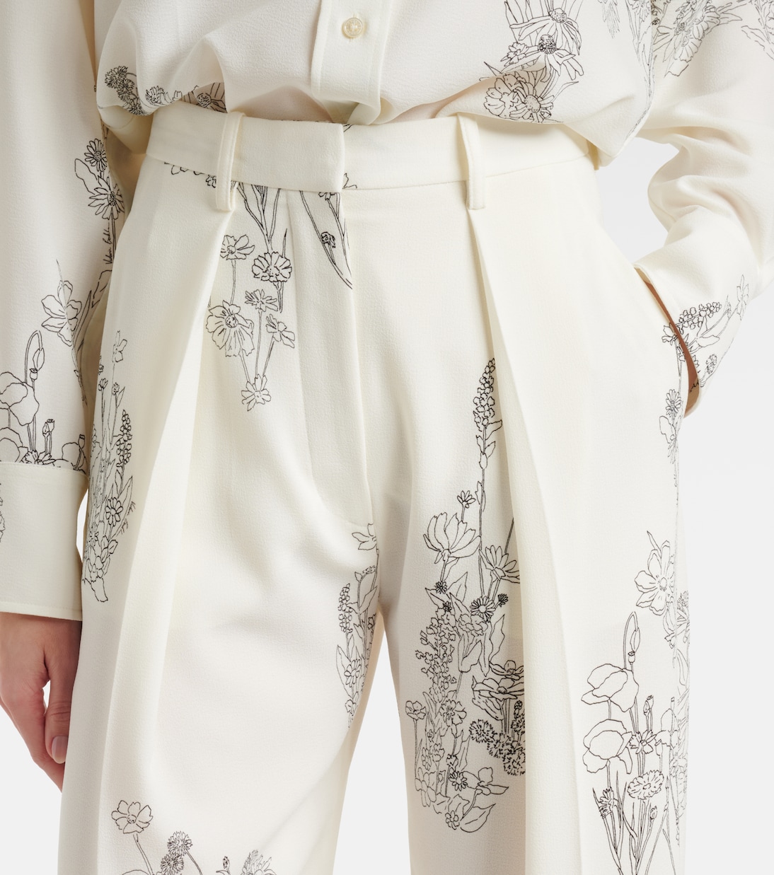 Floral wide-leg pants | Victoria Beckham