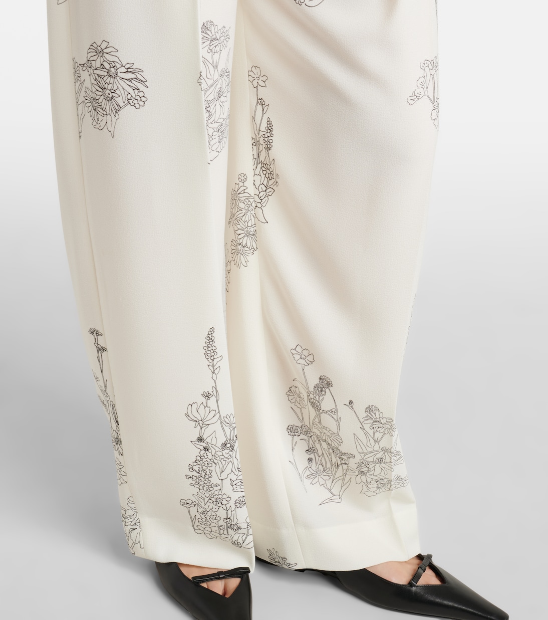 Floral wide-leg pants | Victoria Beckham
