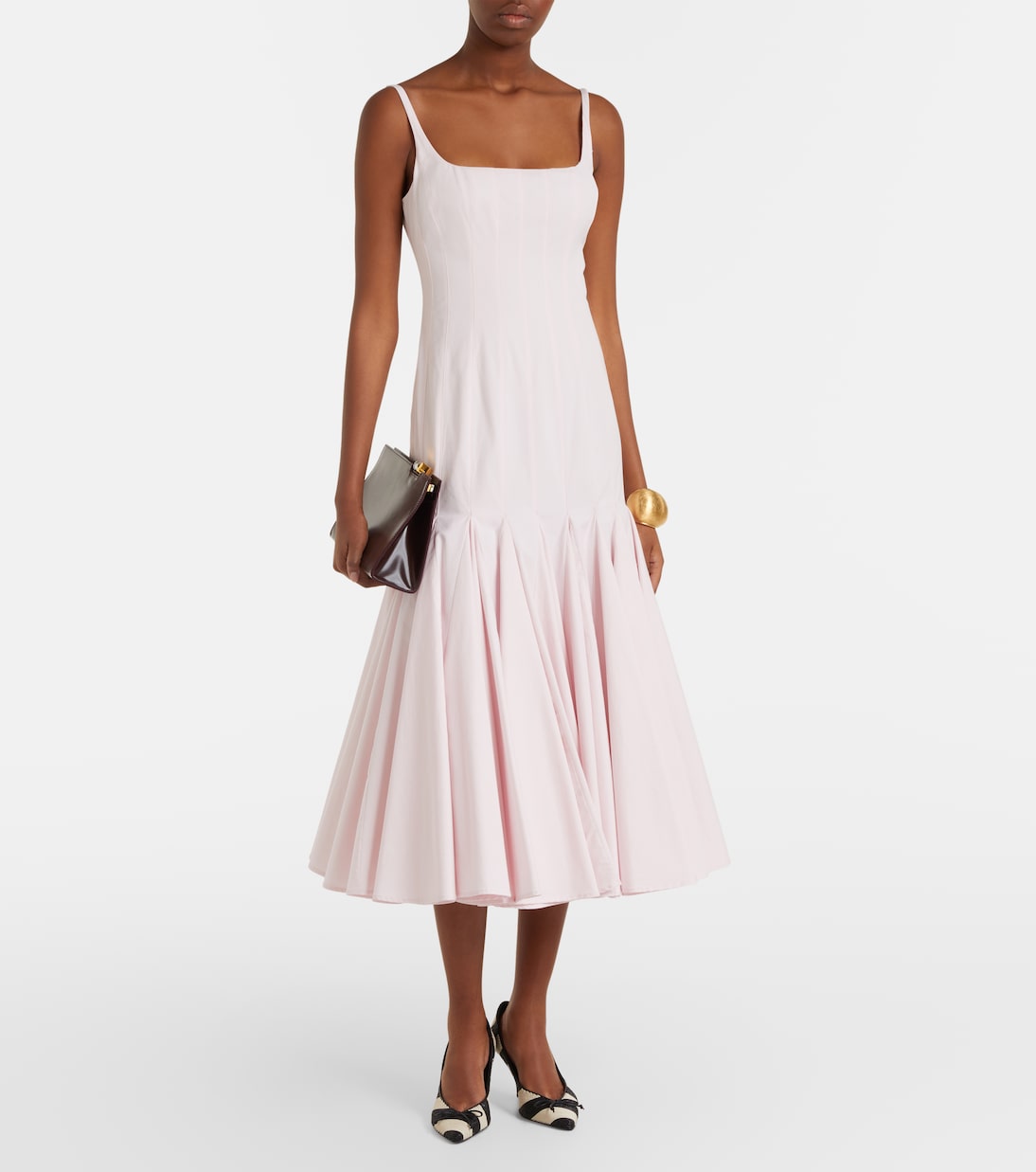 Abito midi Agave in popeline di cotone | Jacquemus