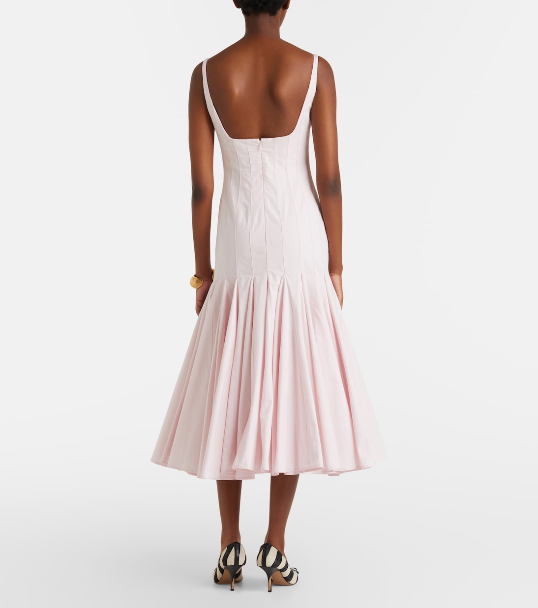 Abito midi Agave in popeline di cotone | Jacquemus