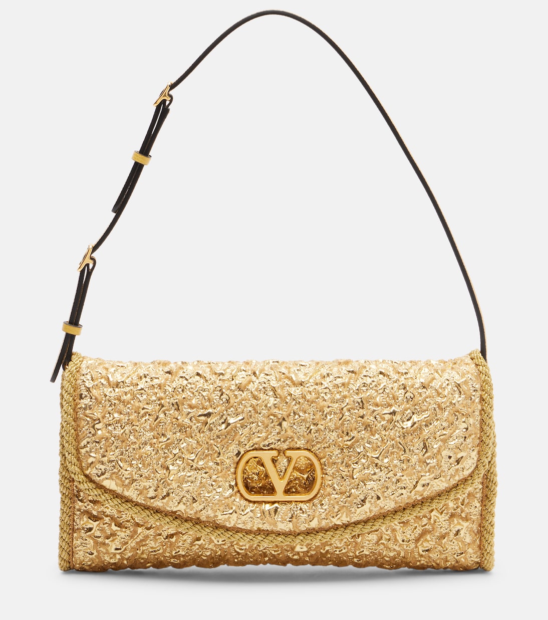 DeVain Small cloqué jacquard shoulder bag | Valentino Garavani